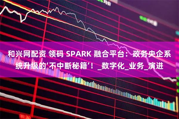 和兴网配资 领码 SPARK 融合平台：政务央企系统升级的‘不中断秘籍’！_数字化_业务_演进